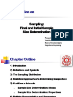 Sampling Size Determination