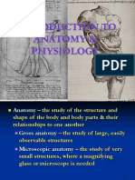 Introduction To Anatomy & Physiology