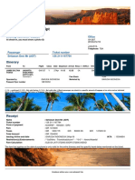 Electronic Ticket Receipt: Itinerary