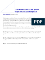 Enhancing The Inefficiency of An RF Power Amp The Envelope Tracking ET System