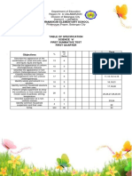 First Quarter 1st Summative Test in Science 6 6