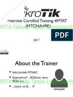 Mikrotik Certified Training 4MTAT (Mtcna+Re) : MTA Nikola Tesla Leposavić