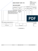 Mdda Ramky Isbt LTD: Purchase Indent