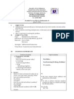 Detailed Lesson Plan in Mathematics 6 2020