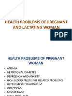 Health Problems of Pregnant and Lactating Woman