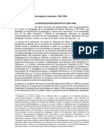 El Desarrollo de La Investigación Educativa 1963-1996