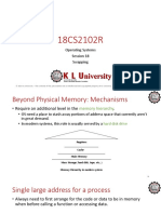 Swapping Page Replacement Algorithms Thrashing