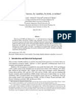 Forecasting by Factors, by Variables, by Both, or Neither?: Jennifer L. Castle, Michael P. Clements and David F. Hendry