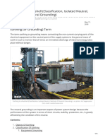 Earthing in A Nutshell Classification Isolated Neutral Methods of Neutral Grounding