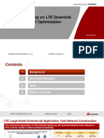 LTE Downlink Throughput Optimization Based On Performance Data