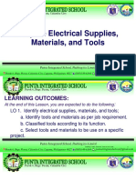 Electrical Tools and Materials WITH QUIZ