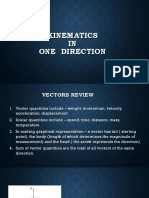 Kinematics IN One Direction