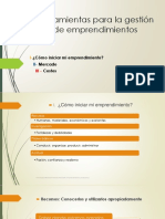 Herramientas para Gestion Emprendimientos