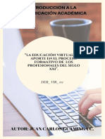 "La Educación Virtual y Su Aporte en El Proceso Formativo de Los Profesionales Del Siglo Xxi" PDF