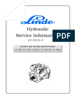 Service Information Hydraulic: For The E1P Type Control of The Hpv-02 Pump Testing and Setting Instructions