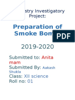 Chemistry Investigatory Smoke Bomb