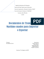 Documentos de Transporte Maritimo