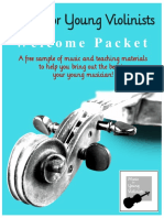 Muisc For Young Violinists Welcome Packet PDF