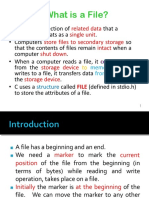 What Is A File?: Related Data Single Unit Store Files To Secondary Storage Intact Shut Down Storage Device Storage Device