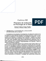 Principios de Evaluación en Psicología de La Salud