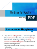 The Basis For Morality: Moral Theology