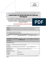 Formulario Investigacion Ciencias Naturales