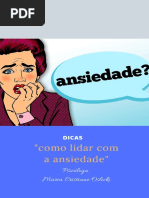 Como Lidar Com A Ansiedade