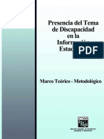 Presencia Del Tema de Discapacidad en La Información Estadística