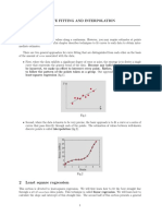 Curve Fitting and Interpolation