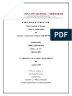 Civil Procedure Code: IRAC Analysis of The Case "State of Maharashtra vs. National Construction Company AIR 1996 SC 2637"