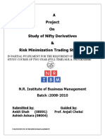 A Project On Study of Nifty Derivatives & Risk Minimization Trading Strategy