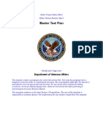 Master Test Plan: Department of Veterans Affairs