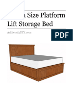 Queen Size Platform Bed 