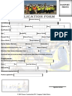 Turner Construction Job Application & Interview Form 1