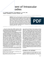 Management of Intraocular Foreign Bodies