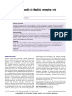 Electronic Health (E-Health) : Emerging Role in Asthma: Review