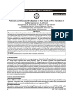 Nutrient and Chemical Evaluation of Raw Seeds of Five Varieties of