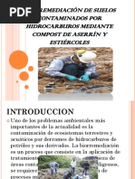 Biorremediación de Suelos Contaminados Por Hidrocarburos Mediante Compost