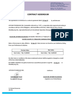 Contract Addendum: 4th Floor Globe Telecom Plaza Tower 1 Pioneer Cor., Madison Street Mandaluyong City 1550 Philippines