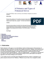 Marcelo Dascal: Types of Polemics and Types of Polemical Moves PDF