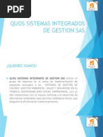 Portafolio Quos Sistemas Integrados de Gestion Sas 2019