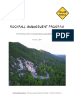 Rockfall Management Program: Tdot Materials & Tests Division, Geotechnical Engineering Section