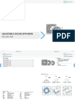 Adjustable Ceiling Diffusers: Dev, Dek, Deu