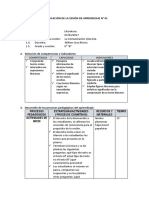 Sesion de Aprendizaje La Comunicacion Literaria