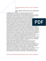 Proceso de Descentralización en El Perú