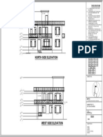 North Side Elevation: Specifications