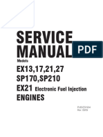 Subaru Engines Ex13 Ex17 Ex21 Ex27 sp170 sp210 Ex21efi Service PDF