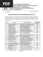 Office of The Dean Academic: Indian Institute of Engineering Science and Technology, Shibpur