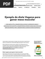 Dieta Vegana para Ganar Masa Muscular - Con Menús y Cantidades