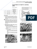 Inspection and Adjustment of Pump Ls Control
